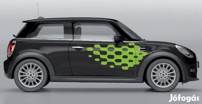 [GYÁRI ÚJ] MINI OLDALSÓ MATRICA / FÓLIA VIVID GREEN | F56 / F57 | 5